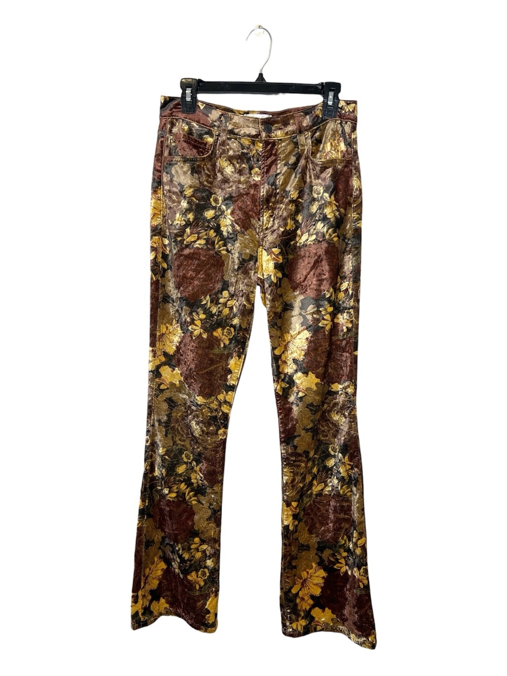 AGOLDE Nico Boot Velvet Pants in Super Bloom size 27